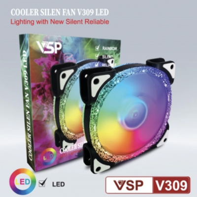 Fan Case VSP V309 LED Black -White