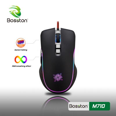 Mouse Gaming Bosston M710 Đèn Led RGB